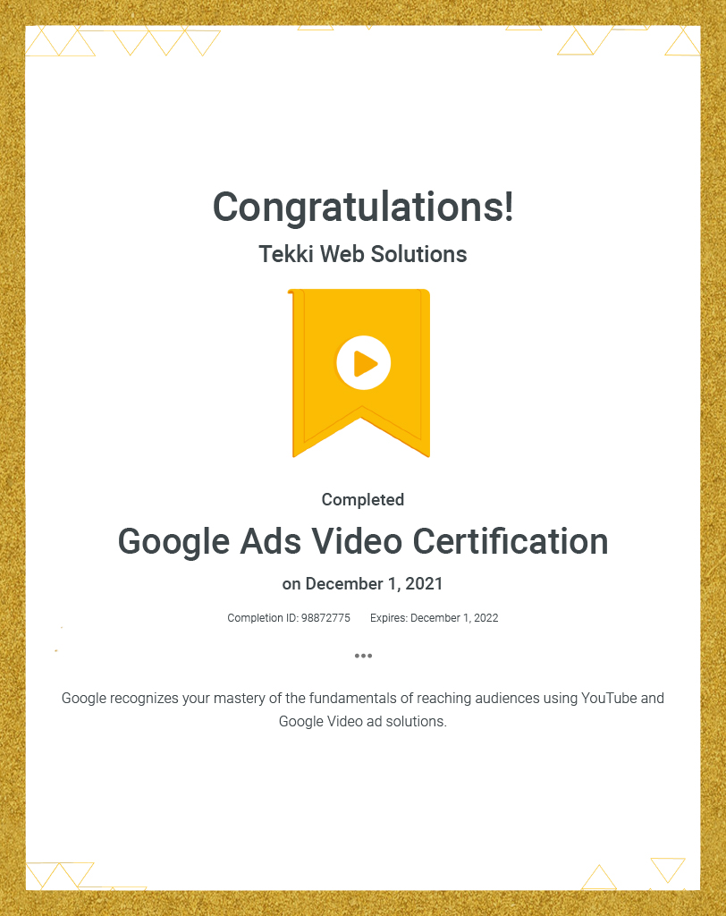 google videp ads