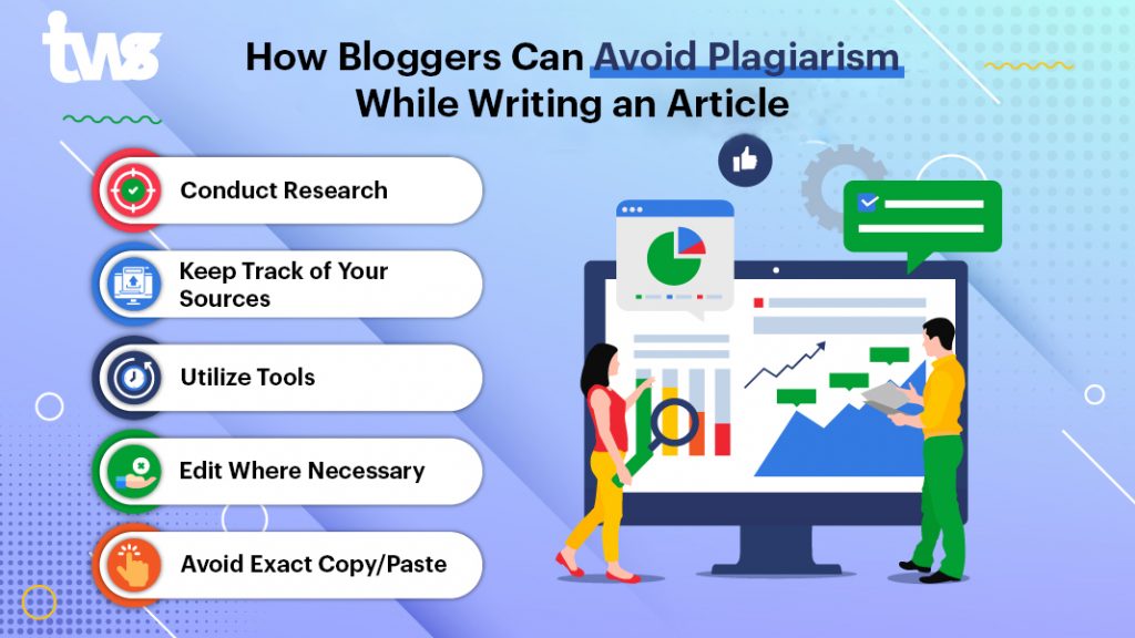 how bloggers can avoid plagiarism while writing an article