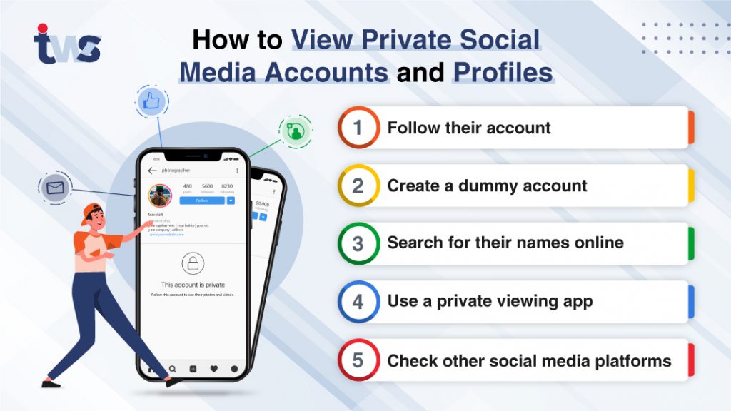 private social media accounts