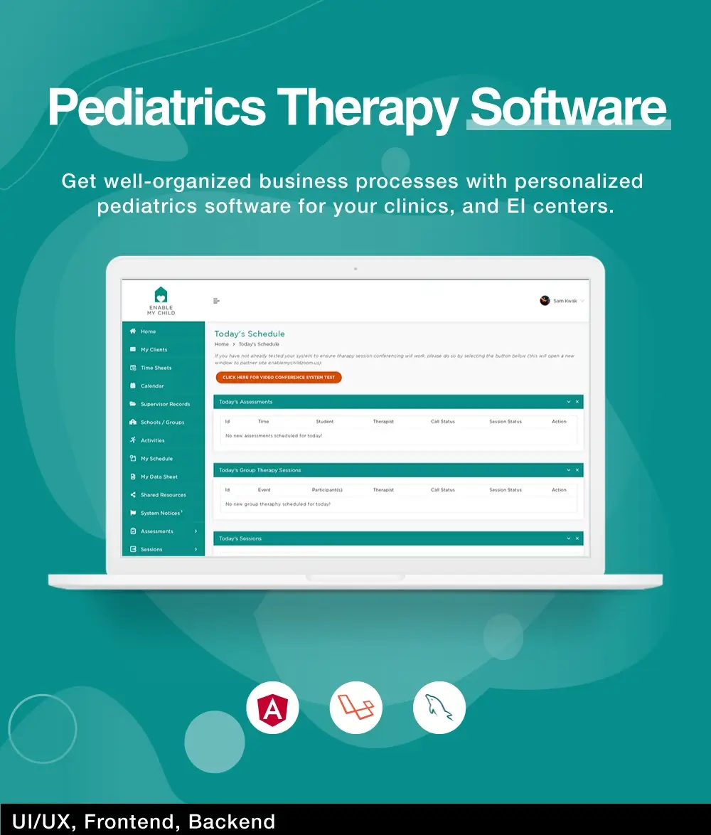 EMC Pediatrics Therapy Software